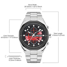 MEGIR New Watch for Men Top Brand Luxury Casual Quartz Wristwatch with Chronograph Waterproof Luminous Auto Date Reloj Hombre 2225