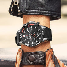 MEGIR Men Wristwatch Top Brand Luxury Silicone Strap Sport Watches Waterproof Luminous Quartz Clock Chronograph Reloj Hombre 2121