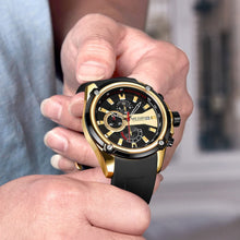 MEGIR Chronograph Luxury Brand Men Sports Watches Silicone Strap Quartz Casual Wristwatch Waterproof Calendar Reloj Hombre 2086
