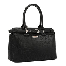 BOLSO SATCHEL ELEGANCE EN RELIEVE (NEGRO)