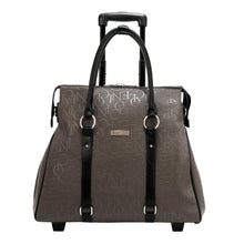 BOLSO CON RUEDAS MONOGRAMA (GRIS OSCURO)