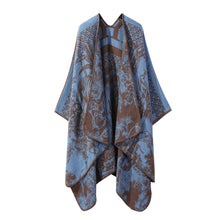 Jiangnan Watertown Knitted Shawl High-end Ethnic Style Cloak Western Sichuan Yunnan Travel Wear Imitation Cashmere Cape Women