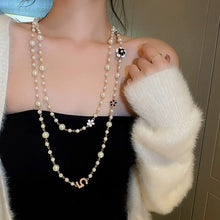 Light Luxury and High-End Multi-Layered Pearl Sweater Chain, Feminine, Simple, Long Autumn and Winter Necklace, Alloy Accessories, Jewelry