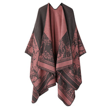 Jiangnan Watertown Knitted Shawl High-end Ethnic Style Cloak Western Sichuan Yunnan Travel Wear Imitation Cashmere Cape Women