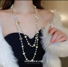 Light Luxury and High-End Multi-Layered Pearl Sweater Chain, Feminine, Simple, Long Autumn and Winter Necklace, Alloy Accessories, Jewelry