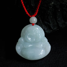 Jade Pendant with Natural Jadeite, Peaceful Buckle, Guanyin Jade Buddha, Burmese Jade Jewelry Factory Wholesale S2091518
