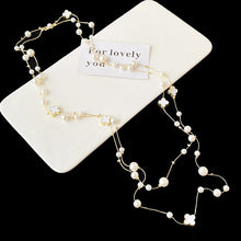 Light Luxury and High-End Multi-Layered Pearl Sweater Chain, Feminine, Simple, Long Autumn and Winter Necklace, Alloy Accessories, Jewelry