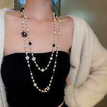Light Luxury and High-End Multi-Layered Pearl Sweater Chain, Feminine, Simple, Long Autumn and Winter Necklace, Alloy Accessories, Jewelry