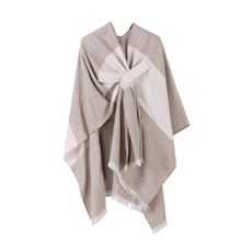 Jiangnan Watertown Knitted Shawl High-end Ethnic Style Cloak Western Sichuan Yunnan Travel Wear Imitation Cashmere Cape Women