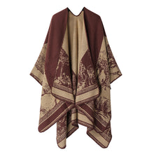 Jiangnan Watertown Knitted Shawl High-end Ethnic Style Cloak Western Sichuan Yunnan Travel Wear Imitation Cashmere Cape Women