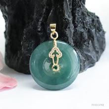 Guan Yu Natural Grade a Jade Peace Pendant Blue Water Jade Necklace Jewelry Wholesale Live Streaming S4111702