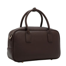 BOLSO BOSTON CHIC CON CUADROS (MARRON CLARO)
