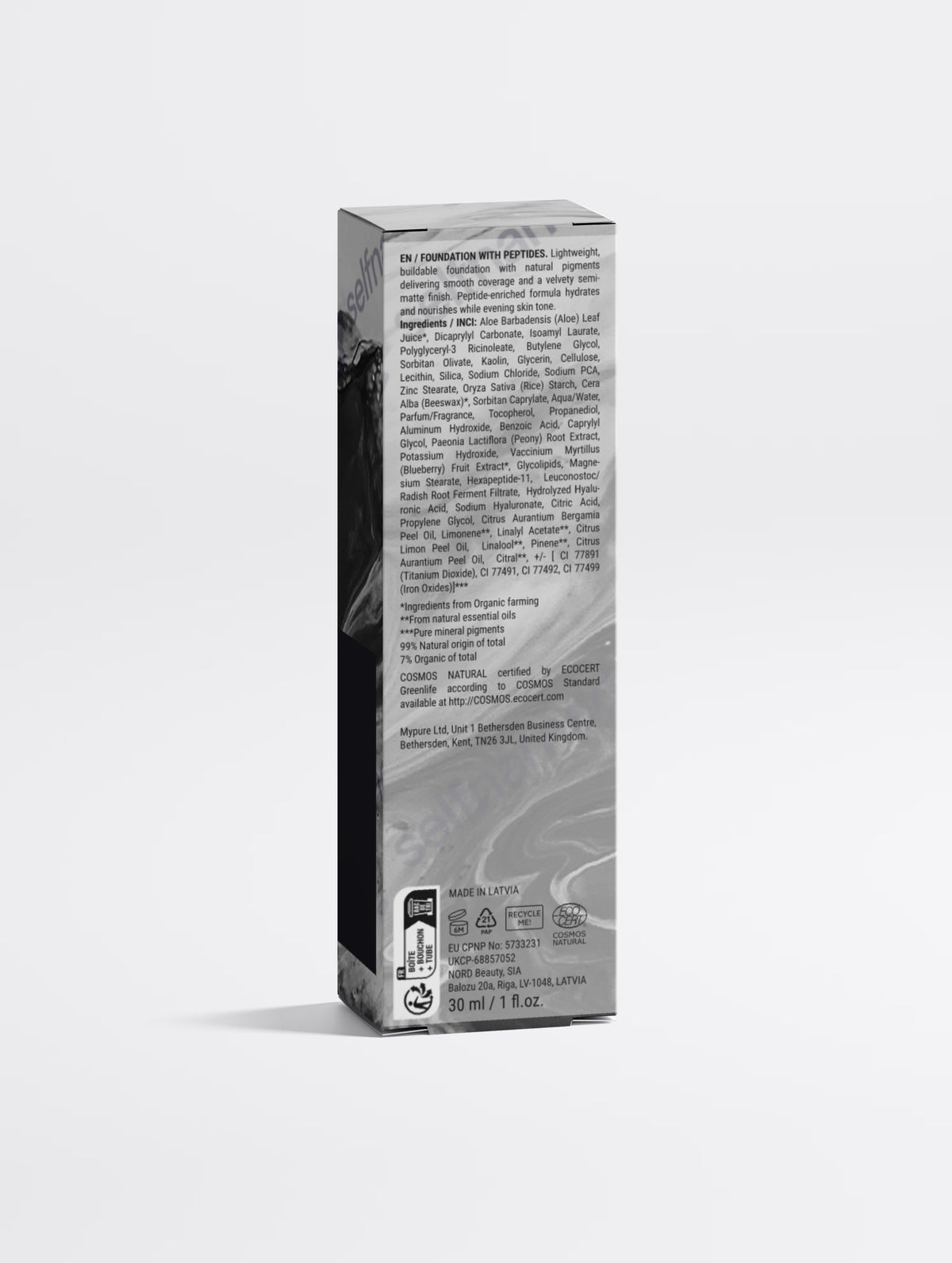 Foundation with Peptides, 10 Light Warm