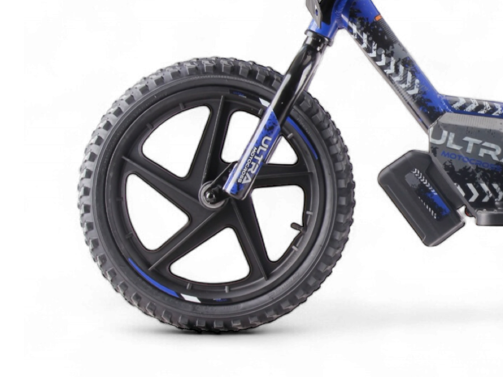 Bicicleta De Equilibrio Eléctrica De 24 Voltios Con Ruedas De 16 Pulgadas, Motor Eléctrico - Azul