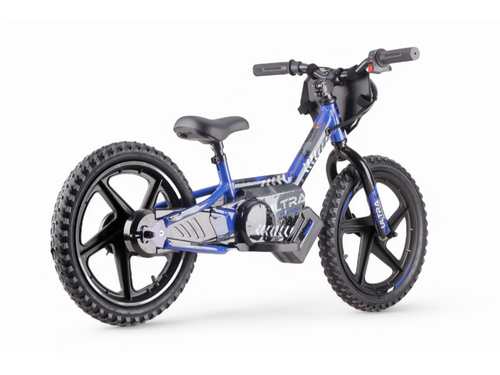 Bicicleta De Equilibrio Eléctrica De 24 Voltios Con Ruedas De 16 Pulgadas, Motor Eléctrico - Azul