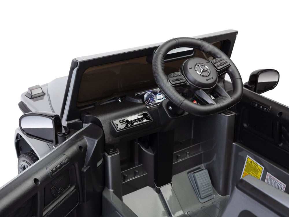 Mercedes G63 Amg, Voiture Électrique 12V Pour Enfants Avec Batterie Lithium, Pneus En Caoutchouc, Siège En Cuir Et Plus Encore