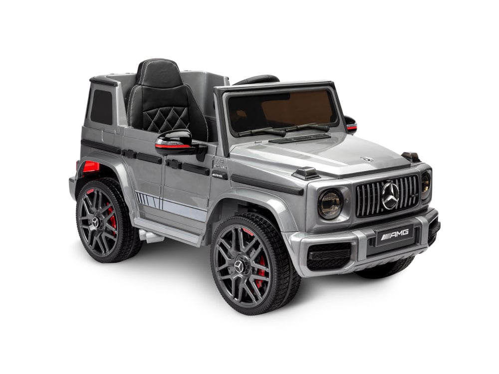 Mercedes G63 Amg, Voiture Électrique 12V Pour Enfants Avec Batterie Lithium, Pneus En Caoutchouc, Siège En Cuir Et Plus Encore