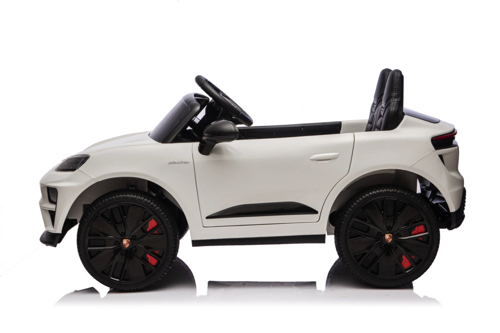 Porsche Macan Turbo, Coche Eléctrico Para Niños Con Batería De Litio, Módulo De Música, Neumáticos De Goma Y Mucho Más.