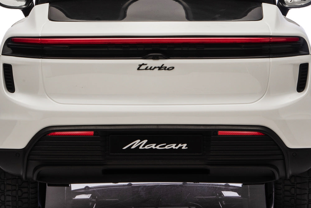 Porsche Macan Turbo, Coche Eléctrico Para Niños Con Batería De Litio, Módulo De Música, Neumáticos De Goma Y Mucho Más.