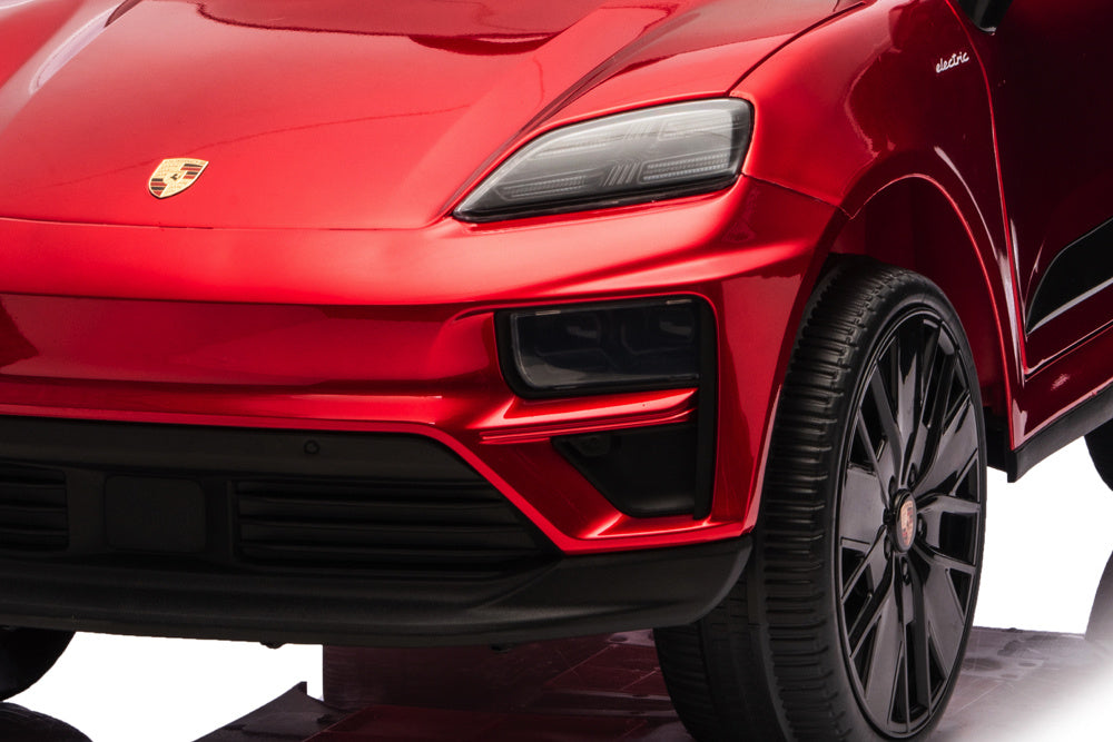 Porsche Macan Turbo, Coche Eléctrico Para Niños Con Batería De Litio, Módulo De Música, Neumáticos De Goma Y Mucho Más.
