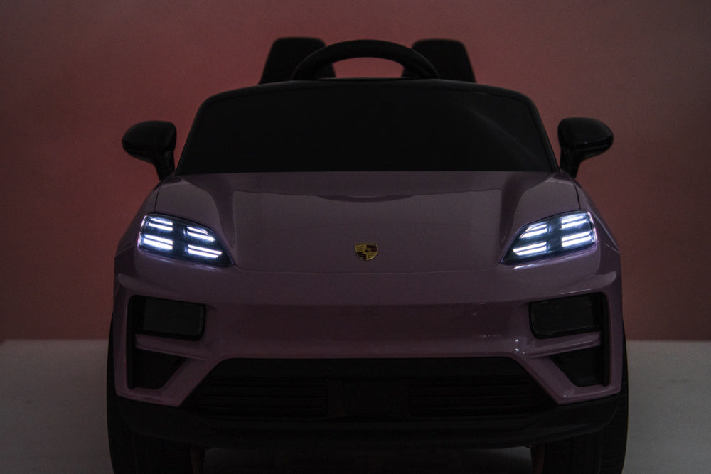 Porsche Macan Turbo, Coche Eléctrico Para Niños Con Batería De Litio, Módulo De Música, Neumáticos De Goma Y Mucho Más.