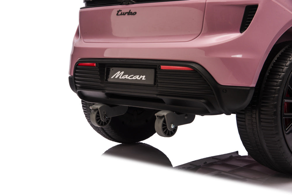 Porsche Macan Turbo, Coche Eléctrico Para Niños Con Batería De Litio, Módulo De Música, Neumáticos De Goma Y Mucho Más.