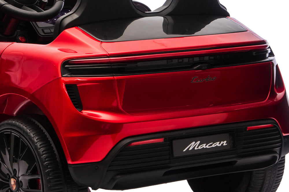Porsche Macan Turbo, Coche Eléctrico Para Niños Con Batería De Litio, Módulo De Música, Neumáticos De Goma Y Mucho Más.