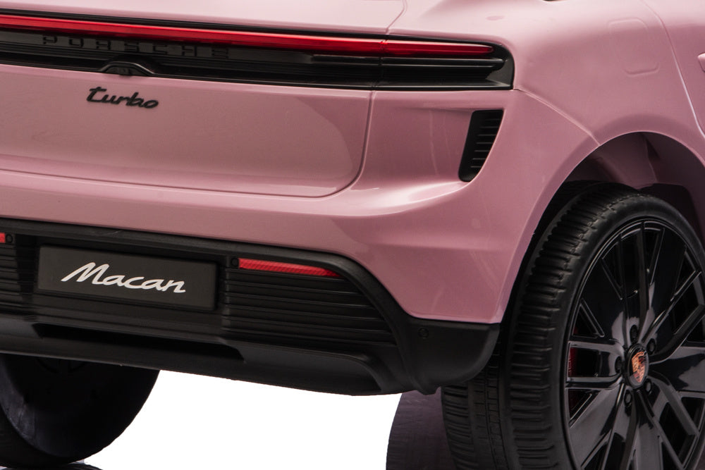 Porsche Macan Turbo, Coche Eléctrico Para Niños Con Batería De Litio, Módulo De Música, Neumáticos De Goma Y Mucho Más.