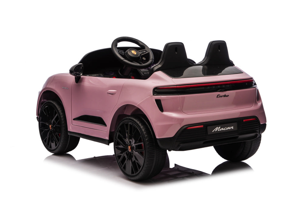Porsche Macan Turbo, Coche Eléctrico Para Niños Con Batería De Litio, Módulo De Música, Neumáticos De Goma Y Mucho Más.