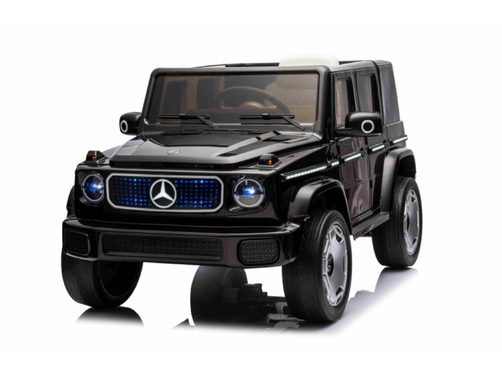 Mercedes Benz Eqg, Coche Infantil Eléctrico De 12 Voltios Con Neumáticos De Goma, Asiento De Cuero Y Más!
