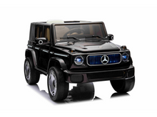 Mercedes Benz Eqg, Coche Infantil Eléctrico De 12 Voltios Con Neumáticos De Goma, Asiento De Cuero Y Más!