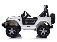 Jeep Wrangler Rubicon, Coche Eléctrico Infantil De 12V Con Batería De Litio, Neumáticos De Goma Y Asiento De Similpiel