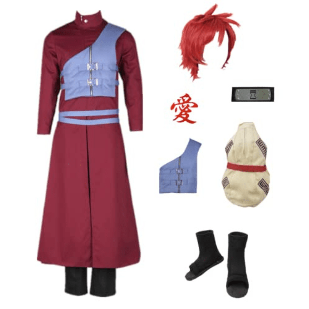 Naruto Shippuuden Gaara Hokage Form Cosplay