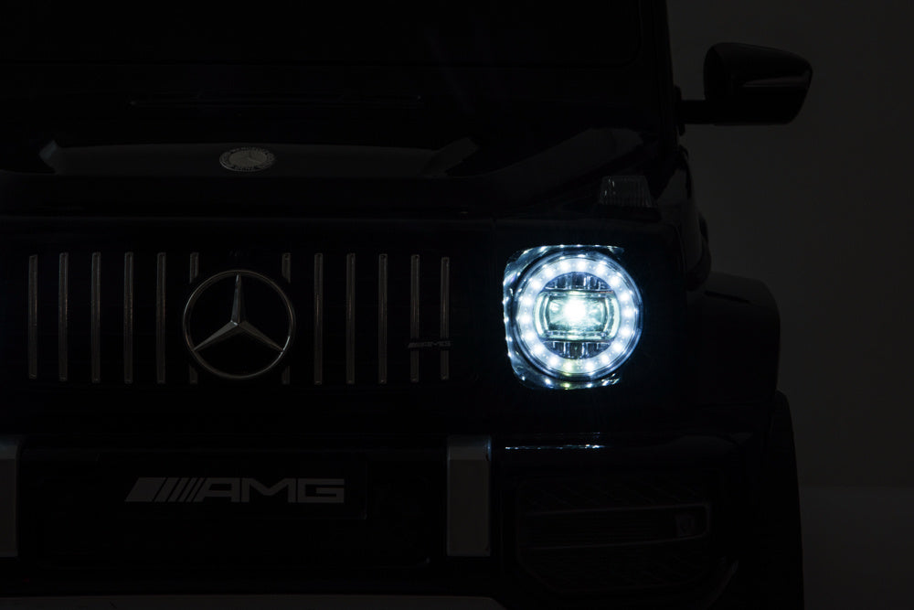 Mercedes G63, Coche Infantil Con Batería De Litio De 12 Voltios, Neumáticos De Goma, Asiento De Cuero, ¡Y Mucho Más!