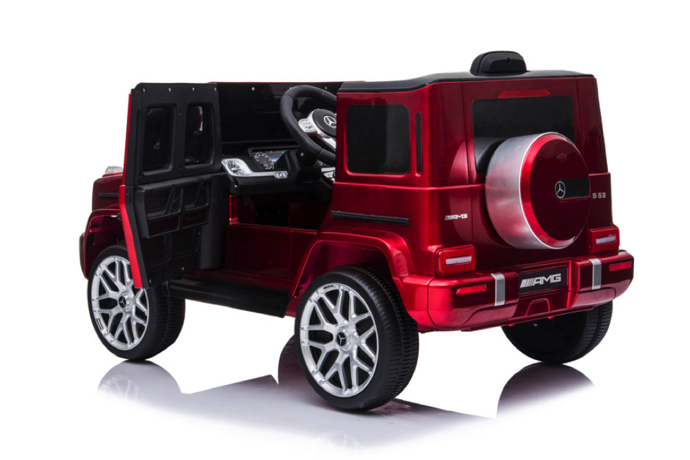 Mercedes G63, Coche Infantil Con Batería De Litio De 12 Voltios, Neumáticos De Goma, Asiento De Cuero, ¡Y Mucho Más!