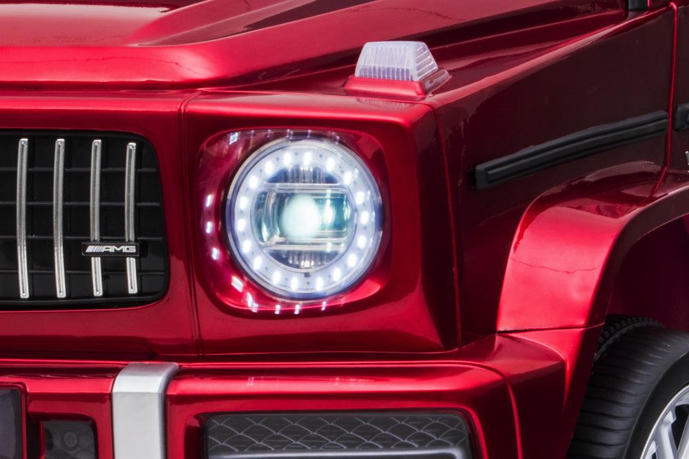 Mercedes G63, Coche Infantil Con Batería De Litio De 12 Voltios, Neumáticos De Goma, Asiento De Cuero, ¡Y Mucho Más!