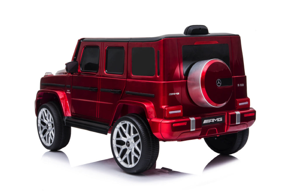 Mercedes G63, Coche Infantil Con Batería De Litio De 12 Voltios, Neumáticos De Goma, Asiento De Cuero, ¡Y Mucho Más!