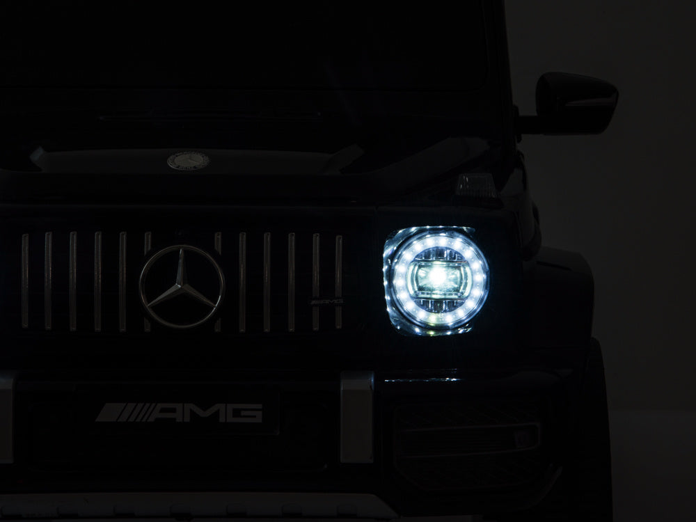 Mercedes G63, Coche Infantil Con Batería De Litio De 12 Voltios, Neumáticos De Goma, Asiento De Cuero, ¡Y Mucho Más!