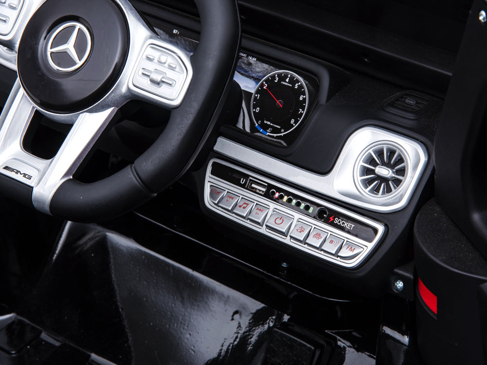 Mercedes G63, Coche Infantil Con Batería De Litio De 12 Voltios, Neumáticos De Goma, Asiento De Cuero, ¡Y Mucho Más!