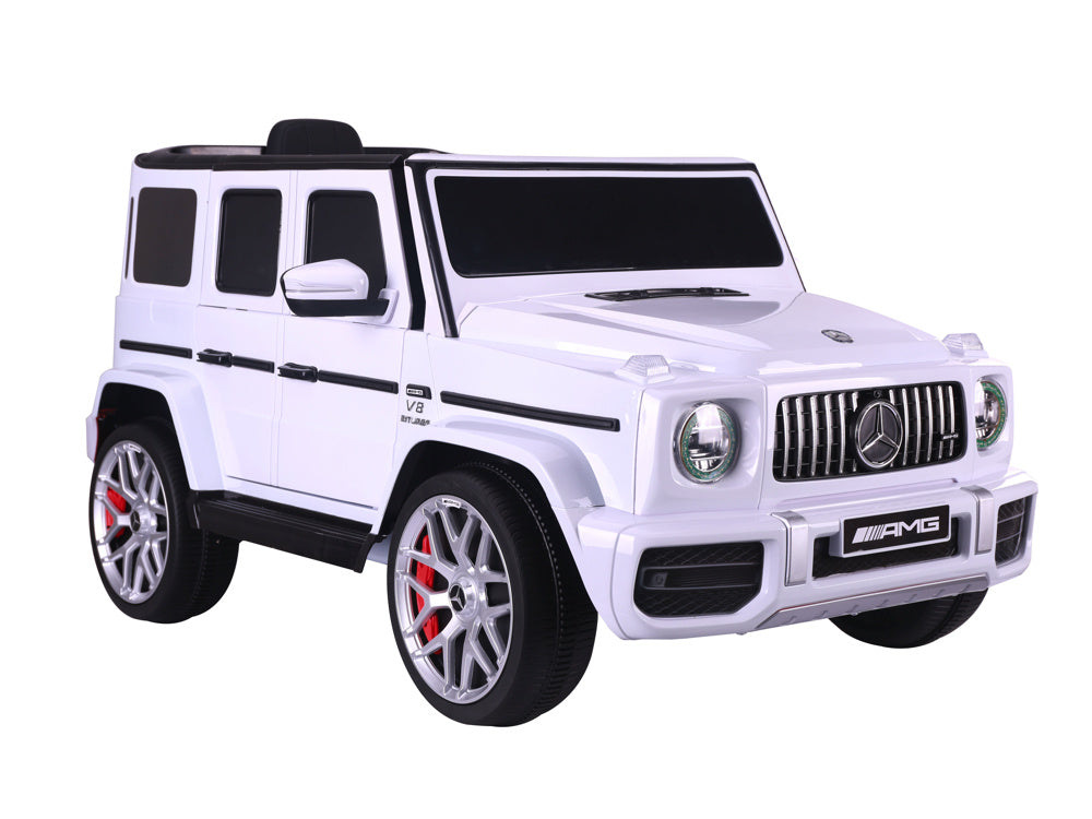 Mercedes G63, Coche Infantil Con Batería De Litio De 12 Voltios, Neumáticos De Goma, Asiento De Cuero, ¡Y Mucho Más!