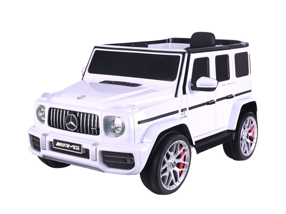 Mercedes G63, Coche Infantil Con Batería De Litio De 12 Voltios, Neumáticos De Goma, Asiento De Cuero, ¡Y Mucho Más!