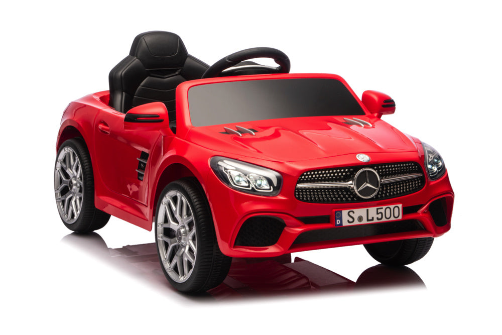 Mercedes Sl500, Coche Eléctrico Infantil De 12 Voltios Con Una Batería De Litio, Neumáticos De Goma, Asiento De Polipiel Y Mucho Más.