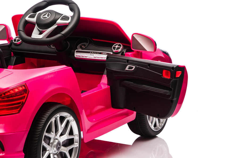 Mercedes Sl500, Coche Eléctrico Infantil De 12 Voltios Con Una Batería De Litio, Neumáticos De Goma, Asiento De Polipiel Y Mucho Más.