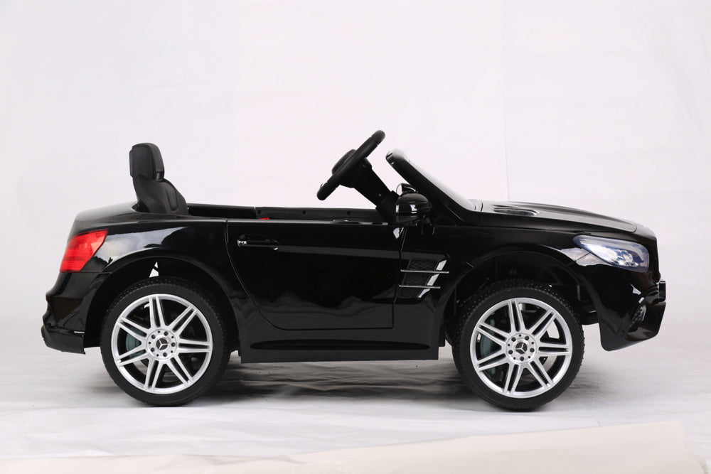 Mercedes Sl500, Coche Eléctrico Infantil De 12 Voltios Con Una Batería De Litio, Neumáticos De Goma, Asiento De Polipiel Y Mucho Más.