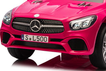 Mercedes Sl500, Coche Eléctrico Infantil De 12 Voltios Con Una Batería De Litio, Neumáticos De Goma, Asiento De Polipiel Y Mucho Más.