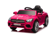 Mercedes Sl500, Coche Eléctrico Infantil De 12 Voltios Con Una Batería De Litio, Neumáticos De Goma, Asiento De Polipiel Y Mucho Más.