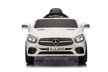 Mercedes Sl500, Coche Eléctrico Infantil De 12 Voltios Con Una Batería De Litio, Neumáticos De Goma, Asiento De Polipiel Y Mucho Más.