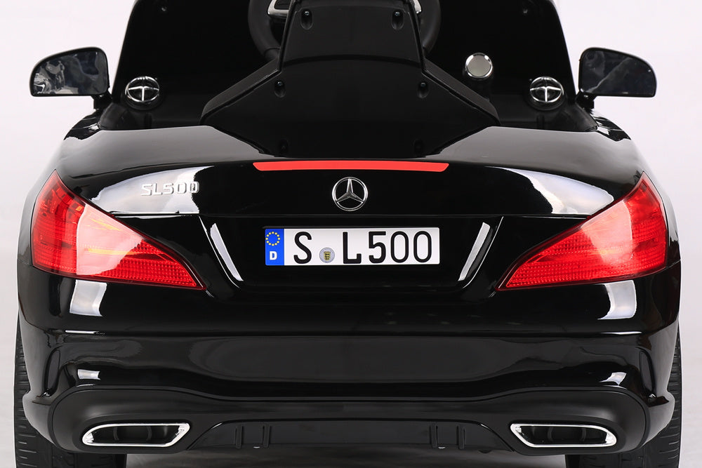 Mercedes Sl500, Coche Eléctrico Infantil De 12 Voltios Con Una Batería De Litio, Neumáticos De Goma, Asiento De Polipiel Y Mucho Más.