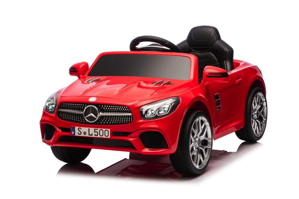 Mercedes Sl500, Coche Eléctrico Infantil De 12 Voltios Con Una Batería De Litio, Neumáticos De Goma, Asiento De Polipiel Y Mucho Más.