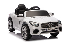 Mercedes Sl500, Coche Eléctrico Infantil De 12 Voltios Con Una Batería De Litio, Neumáticos De Goma, Asiento De Polipiel Y Mucho Más.